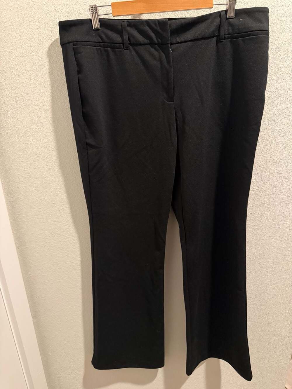New York & Company Black Stretch Dress Pants Trousers Size 16 Tall
